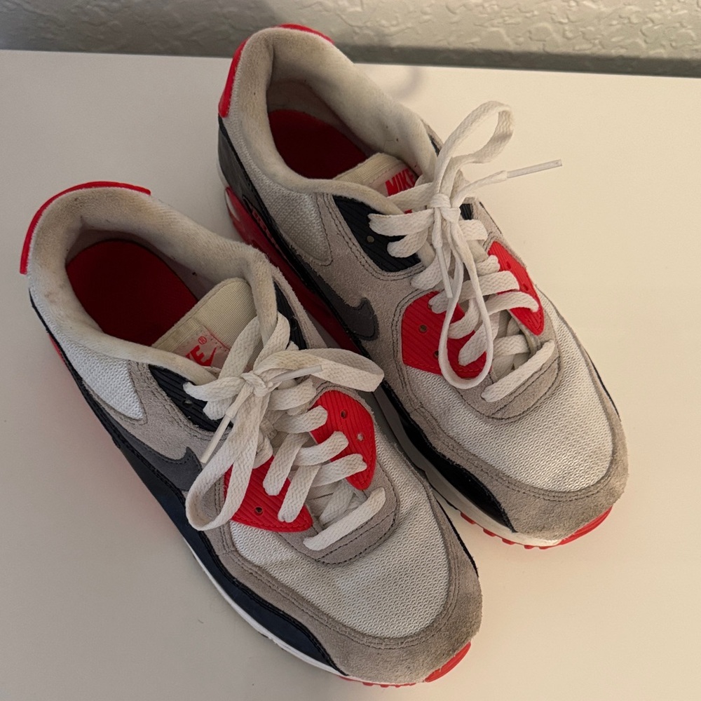 Nike womens  White and Red Sneakers